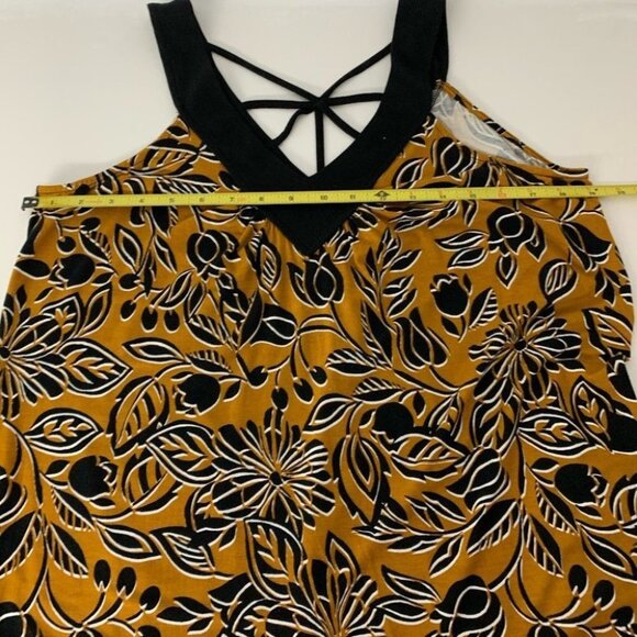 Nwt Cable &  Gauge Mustard & Black Floral P… - Picture 2 of 6